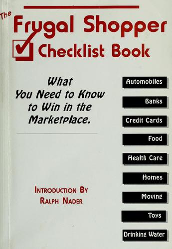 Cover of The Frugal shopper checklist book