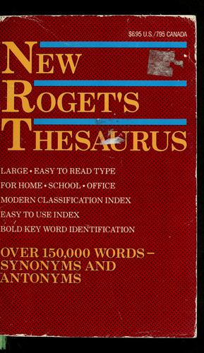 Cover of New Roget's thesaurus