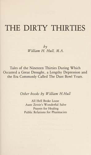 Cover of The dirty thirties