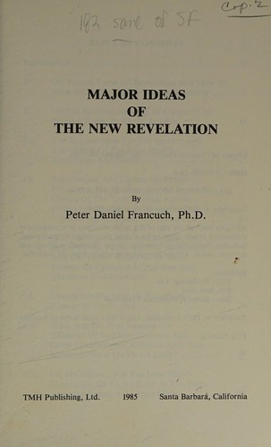 Cover of Major ideas of the New Revelation