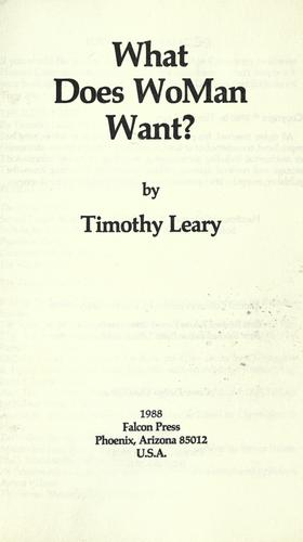 Cover of What Does Woman Want?