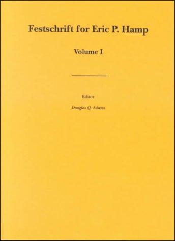 Cover of Festschrift for Eric P. Hamp