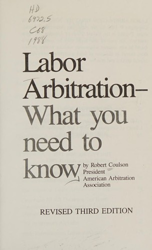 Cover of Labor Arbitration