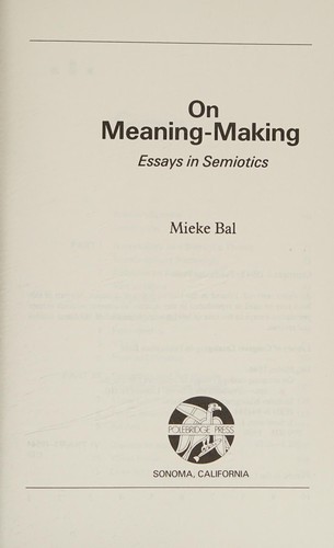 Cover of On meaning-making