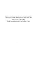 Cover of Virginia Woolf: Emerging Perspectives
