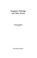 Cover of Imaginary paintings and other poems