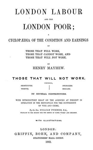 Cover of London Labour and the London Poor (Vol. I)
