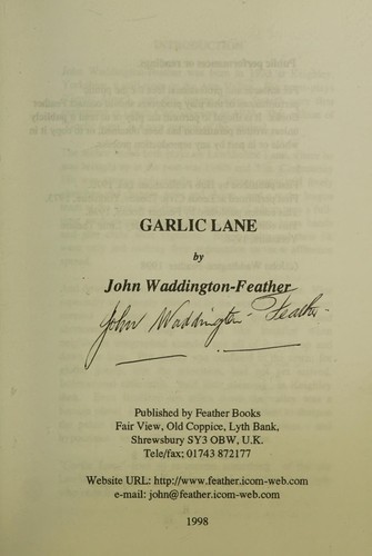 Cover of Garlic Lane