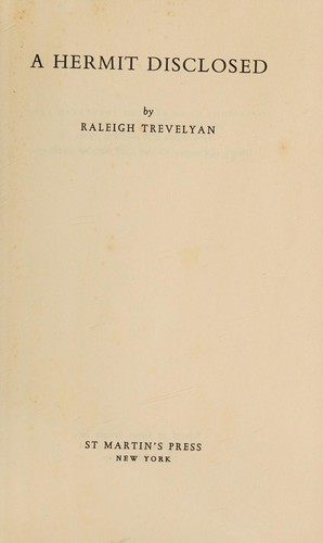 Cover of A hermit disclosed