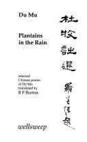 Cover of Plantains in the Rain