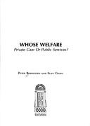 Cover of Whose welfare