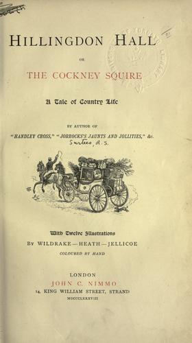 Cover of Hillingdon Hall