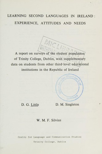 Cover of Learning second languages in Ireland
