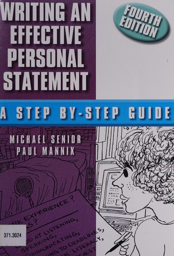 Cover of Writing an effective personal statement