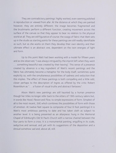 Cover of Alison Watt