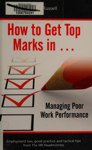 Cover of How to get top marks in managing poor work performance