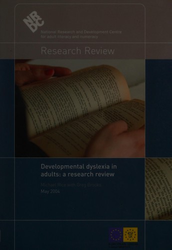 Cover of Developmental Dyslexia in Adults