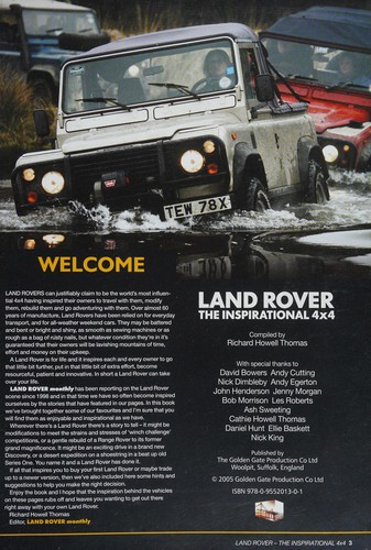 Cover of Land rover