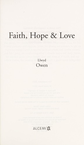 Cover of Faith, hope & love
