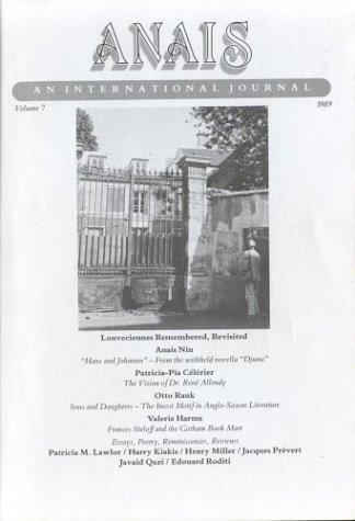 Cover of Anais An International Journal