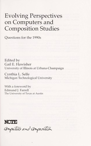 Cover of Evolving Perspectives on Computers and Composition Studies