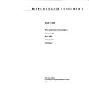 Cover of Kate Millett, sculptor