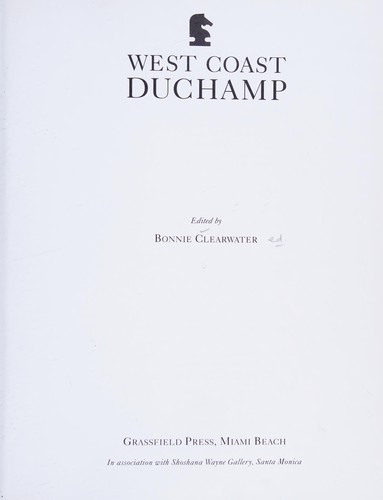 Cover of West Coast Duchamp