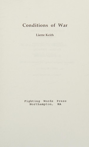 Cover of Conditions of war