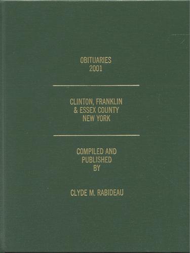 Cover of Obituaries 2001, Clinton, Franklin & Essex County, New York