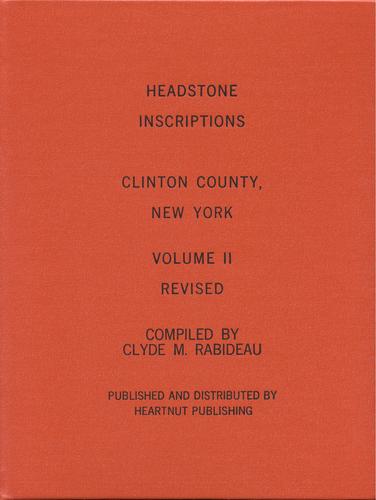 Cover of Headstone Inscriptions, Volume II