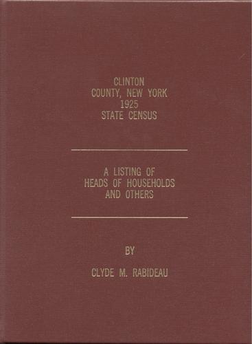 Cover of Clinton County, New York 1925 state census