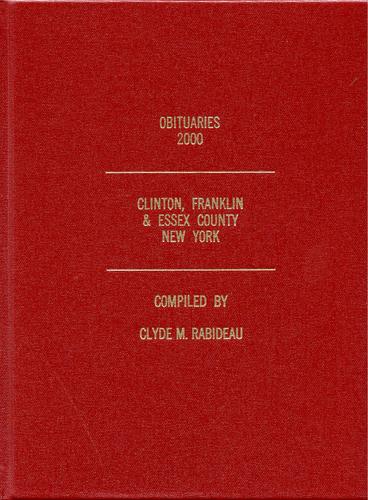 Cover of Obituaries 2000, Clinton, Franklin & Essex County, New York