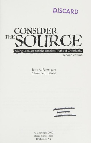 Cover of Consider the source