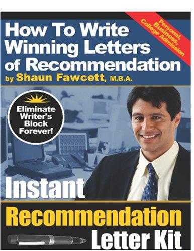 Cover of Instant Recommendation Letter Kit - How To Write Winning Letters of Recommendation