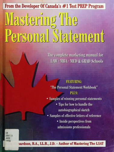 Cover of Mastering the Personal Statement