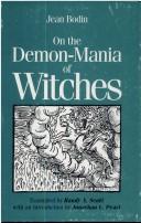 Cover of On the demon-mania of witches (Renaissance and Reformation texts in translation)