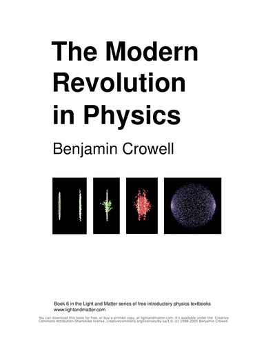 Cover of The modern revolution in physics
