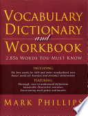 Cover of Vocabulary Dictionary and Workbook