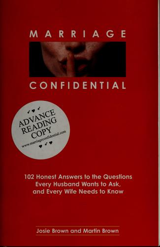 Cover of Marriage confidential