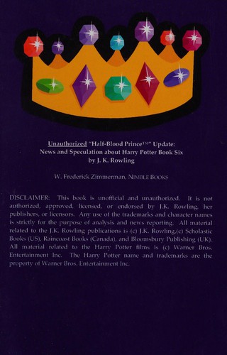 Cover of Unofficial "half-blood prince" update