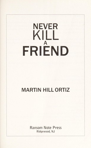 Cover of Never kill a friend