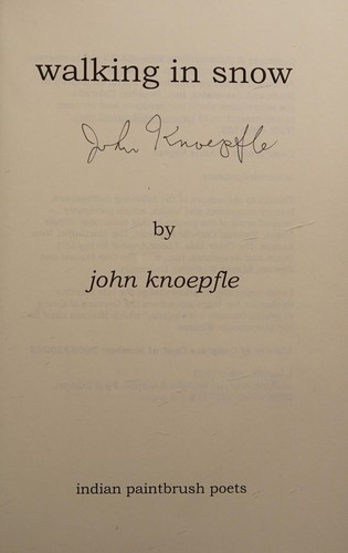 Cover of Walking in snow