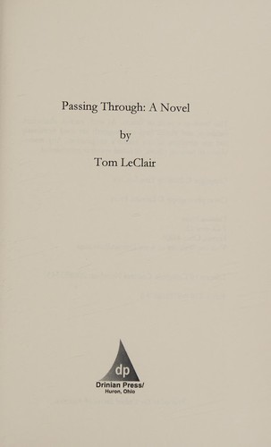Cover of Passing through