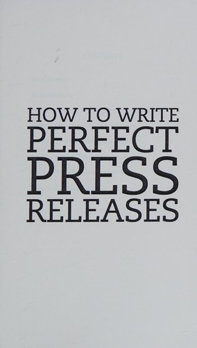 Cover of How to write perfect press releases