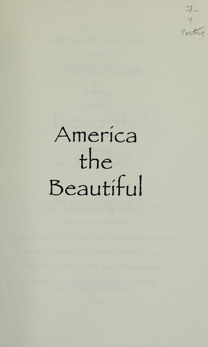Cover of America the beautiful