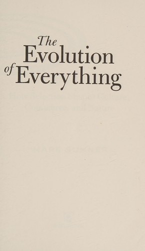 Cover of The evolution of everything
