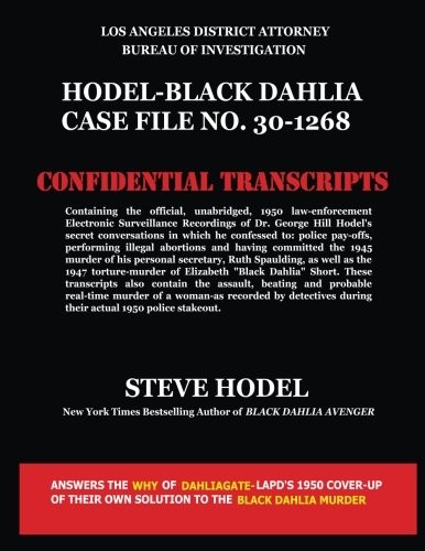 Cover of Hodel-Black Dahlia Case File No. 30-1268