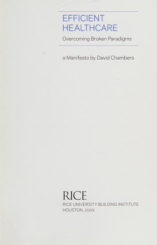 Cover of Efficient healthcare