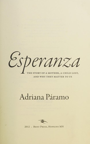 Cover of Looking for Esperanza