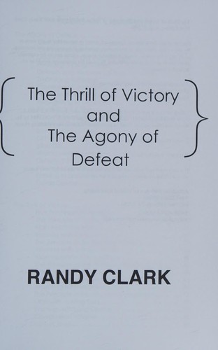 Cover of Thrill of Victory/Agony of Defeat